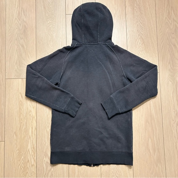 Aritzia TNA Grey Full-Zip Hoodie Sweater Cotton Blend M Classic Cozy - Picture 2 of 5